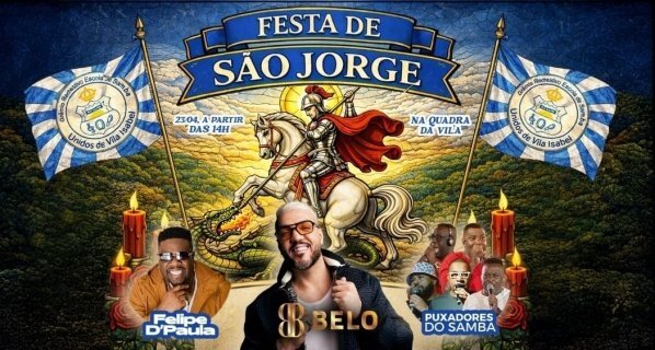 festa de são jorge na quadra da vila (foto do evento)