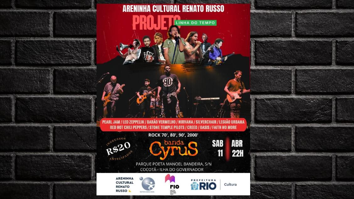 projeto linha do tempo - banda cyrus (foto do evento)