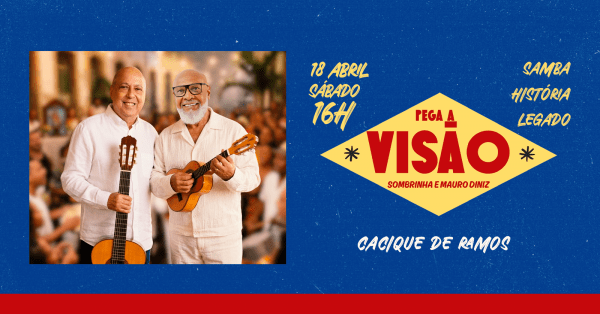 pega a visão - com sombrinha e mauro diniz (foto do evento)