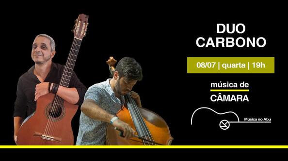música de câmara  duo carbono  lula washington e claudio alves (foto do evento)