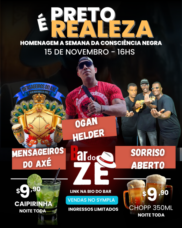 Preto é Realeza. Homenagem a semana da Consciência Negra (foto do evento)