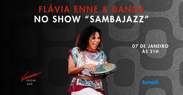 Flávia Enne & Banda no show SambaJazz (foto do evento)