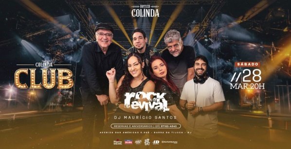 colinda club (28/03) com rock revival + dj maurício santos (foto do evento)