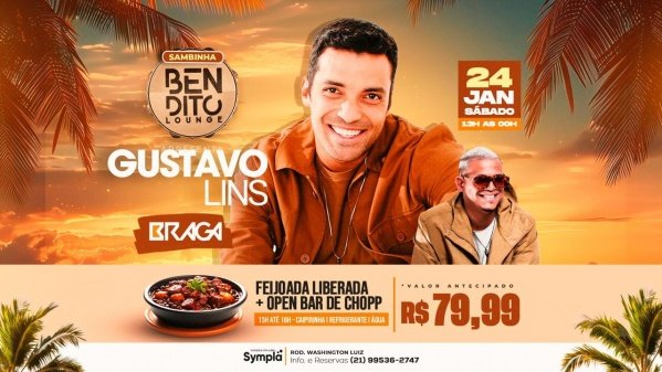 GUSTAVO LINS / FEIJOADA / OPEN BAR / BRAGA (foto do evento)