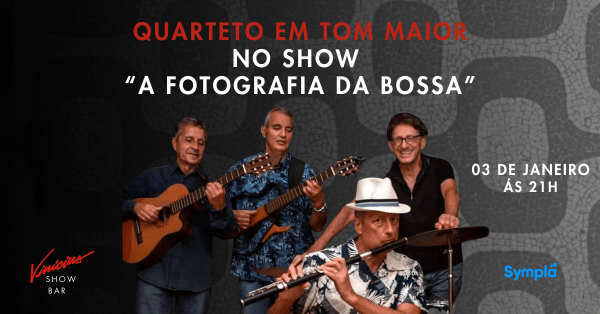 Quarteto em Tom Maior no show “A Fotografia da Bossa” (foto do evento)
