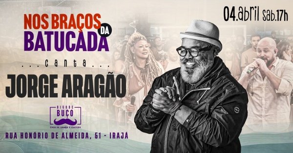 nos braços da batucada canta aragão (foto do evento)