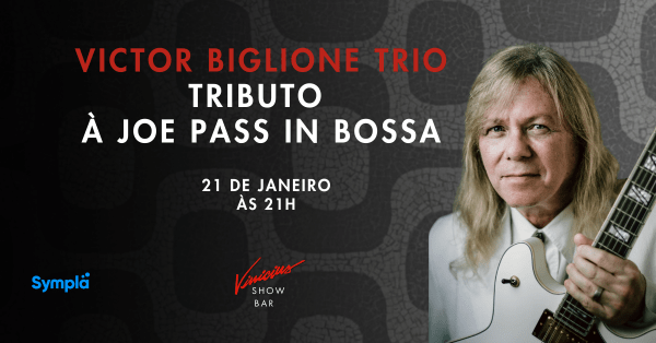 Victor Biglione Trio em "Tributo à Joe Pass in Bossa" (foto do evento)