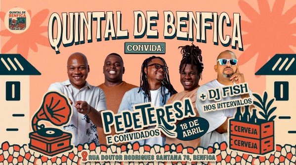 quintal de benfica convida pede teresa + dj fish (foto do evento)