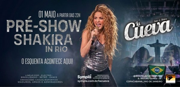 pré-show shakira no rio é aqui! (foto do evento)