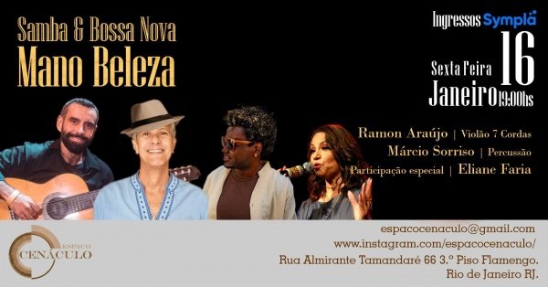 Mano beleza em Samba e Bossa nova (foto do evento)