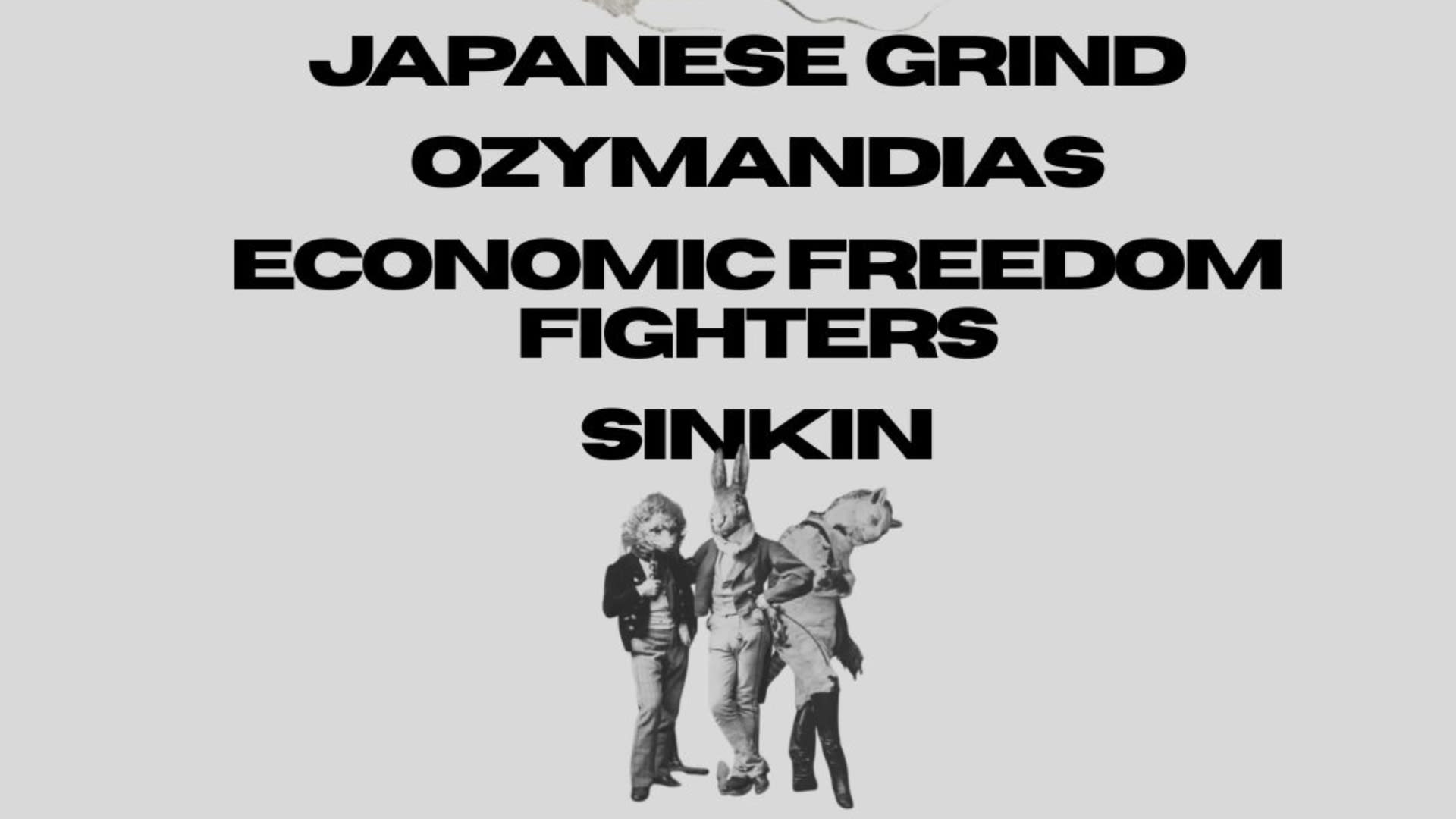 Japanese Grind // Ozymandias // Eff // Sinkin (foto do evento)