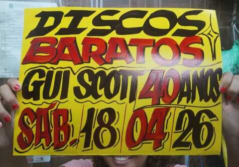 Discos Bartos No Rio - Gui Scott 40 Anos! (foto do evento)