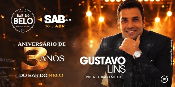 aniversário de 3 anos do bar do belo com gustavo lins (foto do evento)