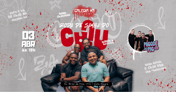 roda de samba do caju |pagode do pig | galeria m3 (03/04) sexta-feira rio de janeiro (foto do evento)