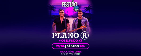 festão do k7 com a banda plano r (foto do evento)