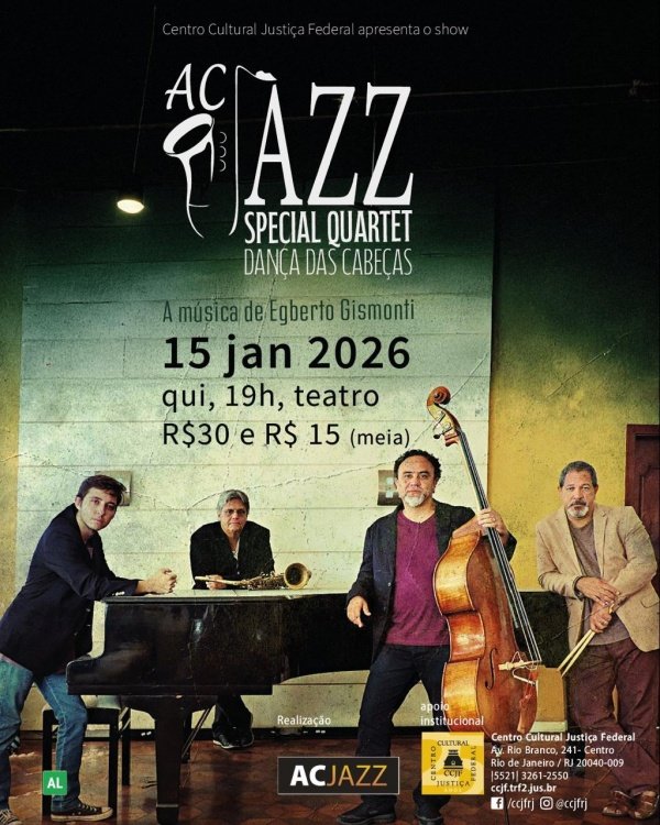 AC Jazz Special Quartet apresenta: Dança das Cabeças - A Música de Egberto Gismonti (foto do evento)