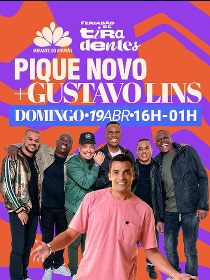 Pique Novo + Gustavo Lins  no Mirante do Arvrão (foto do evento)