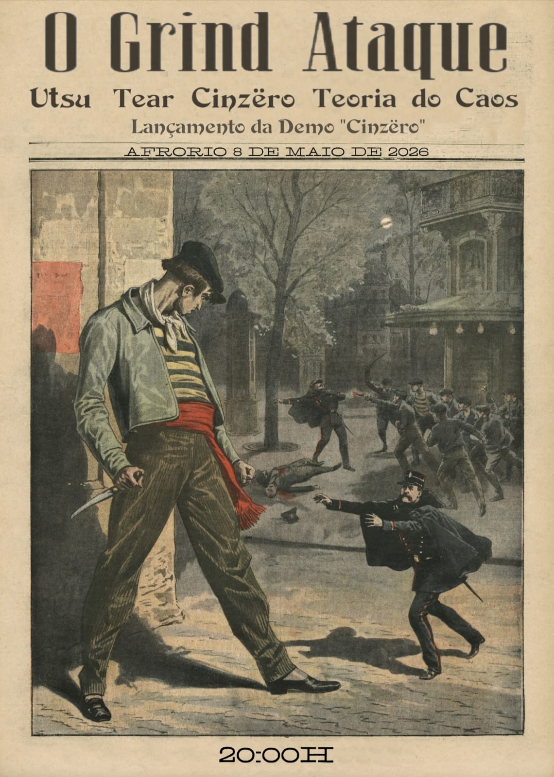 O Grind Ataque - Utsu, Tear, Teoria Do Caos E Cinzëro (foto do evento)