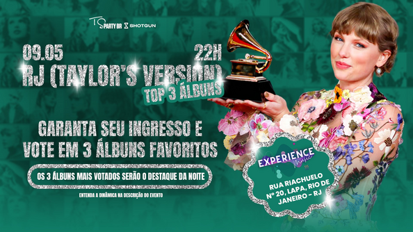 Rj (Taylor's Version): Top 3 Álbuns Favs (foto do evento)