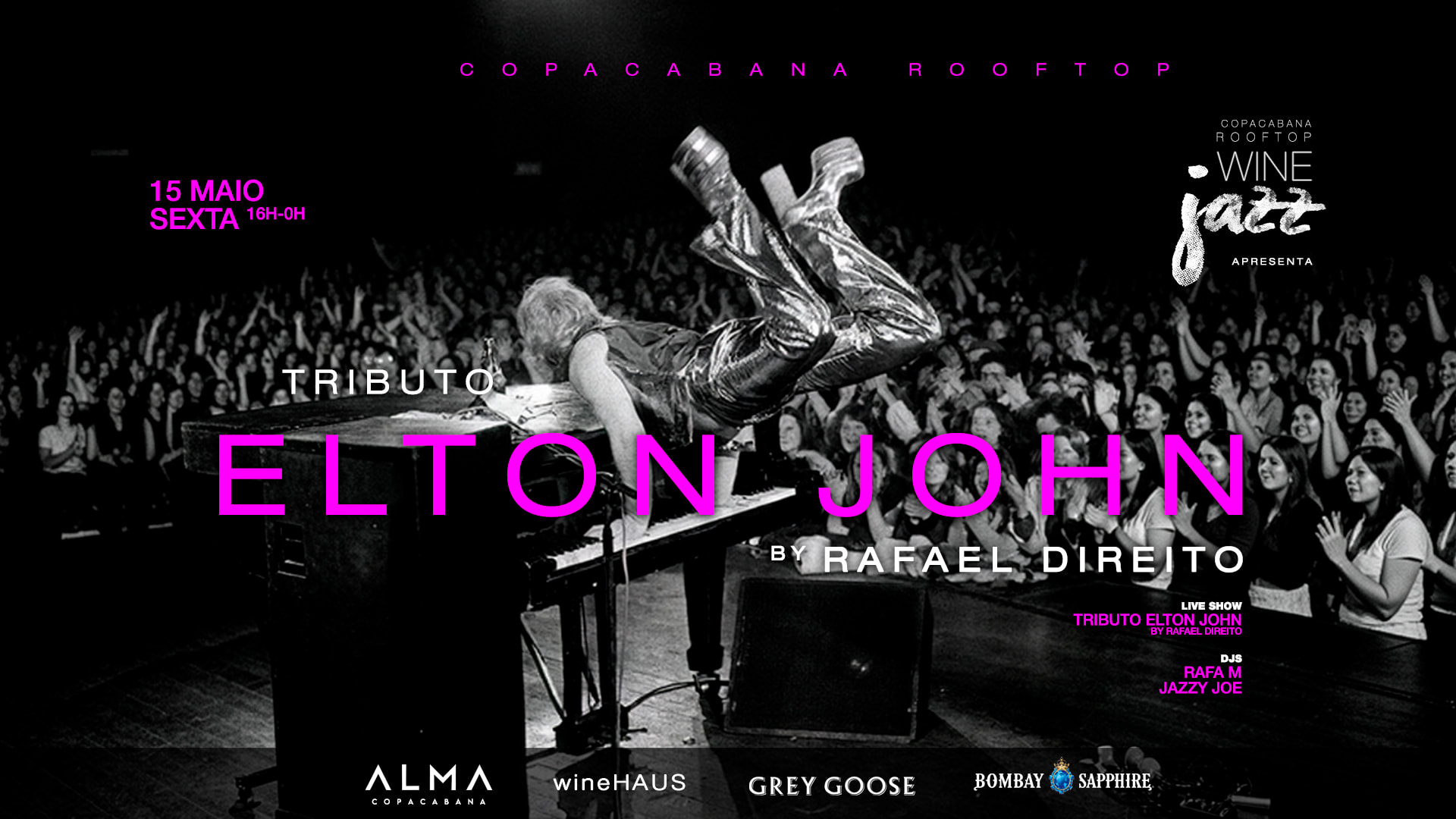 15/05 | Elton John Tribute | Copacabana Rooftop Winejazz (foto do evento)