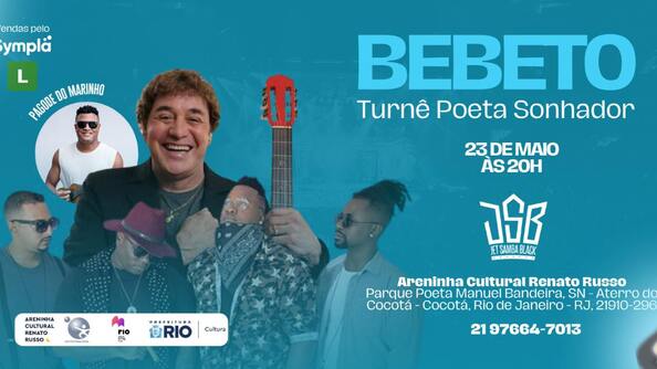 Bebeto - Turnê Poeta Sonhador (foto do evento)