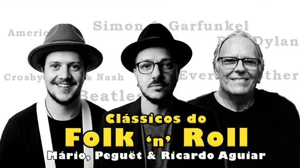 Mário Vitor e Peguët convidam o músico Ricardo Aguiar (foto do evento)