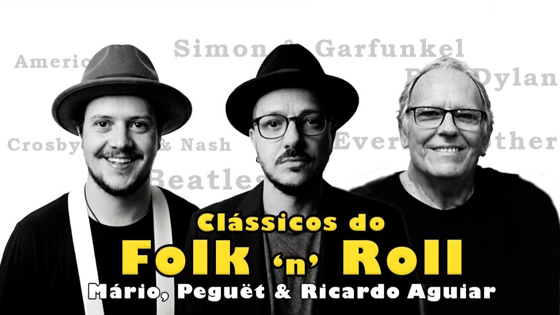 Mário Vitor e Peguët convidam o músico Ricardo Aguiar (foto do evento)