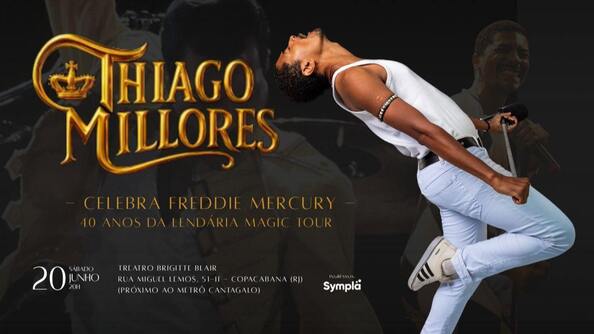 Thiago Millores celebra Freddie Mercury (foto do evento)