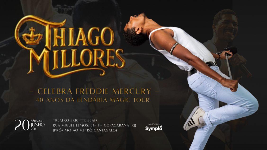 Thiago Millores celebra Freddie Mercury (foto do evento)