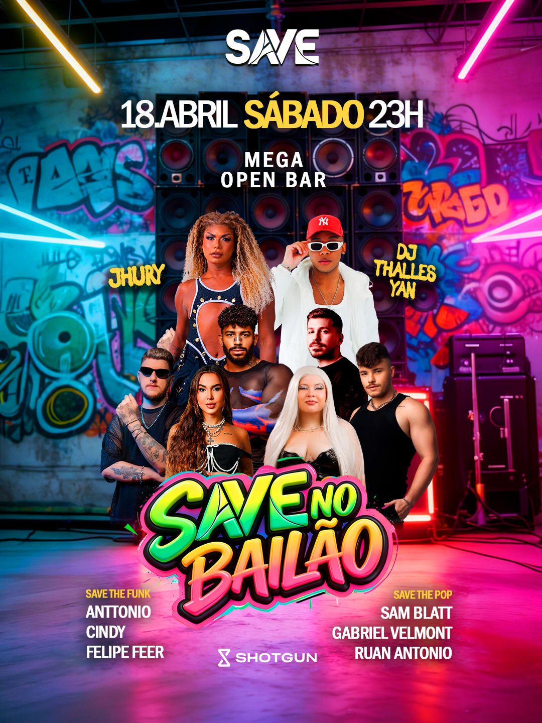 Save - No Bailão | Thalles Yan E Jhury | Mega Open Bar (foto do evento)
