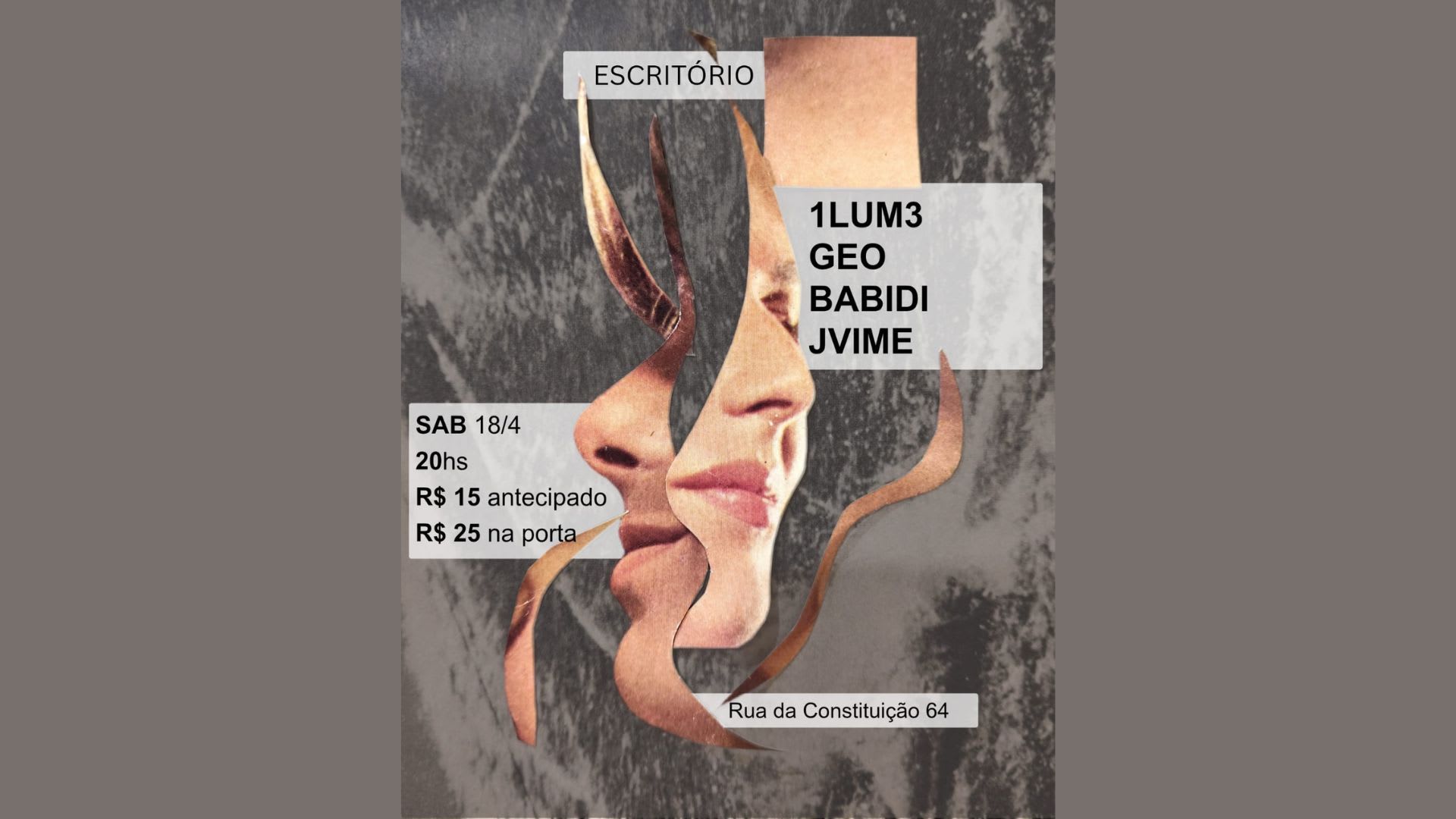 1lum3 • Geo • Babidi •Jvime No Escritório (foto do evento)