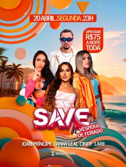Save - Véspera De Feriado | Open Bar | 75 Reais A Noite Toda (foto do evento)
