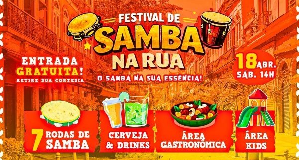 1º FESTIVAL SAMBA NA RUA! 7 Rodas de Samba no Centro do Rio de Janeiro!!! (foto do evento)