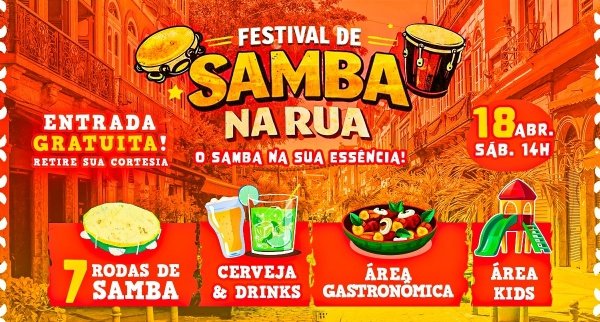 1º FESTIVAL SAMBA NA RUA! 7 Rodas de Samba no Centro do Rio de Janeiro!!! (foto do evento)