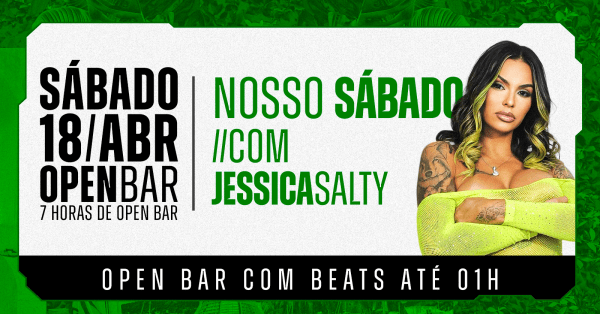 CAZINHA 021 | Nosso Sábado :::: c/ Jessica Salty + Beats até 01h | OPEN BAR (foto do evento)