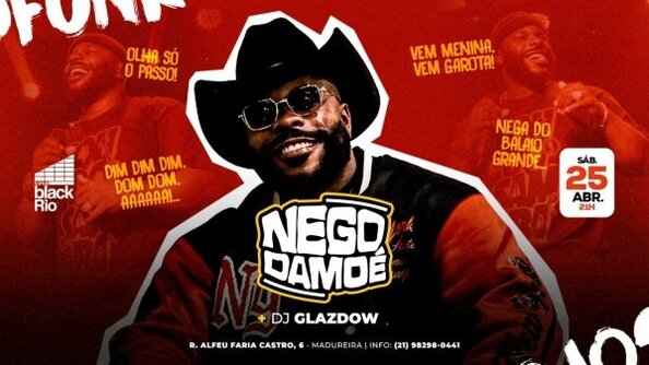 PAGODE com NEGO DAMOE  + DJS FUNK, HIP HOP E  AFROBEAT (foto do evento)