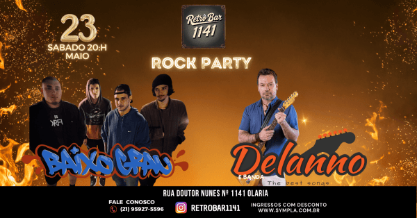 BAIXO GRAU & DELANNO E BANDA - RETRÔ BAR (foto do evento)