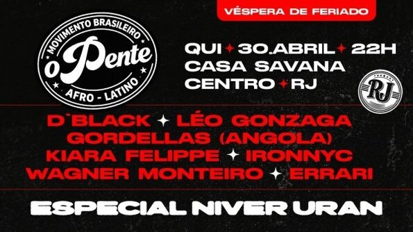 O Pente na Casa Savana no Rio de Janeiro (foto do evento)