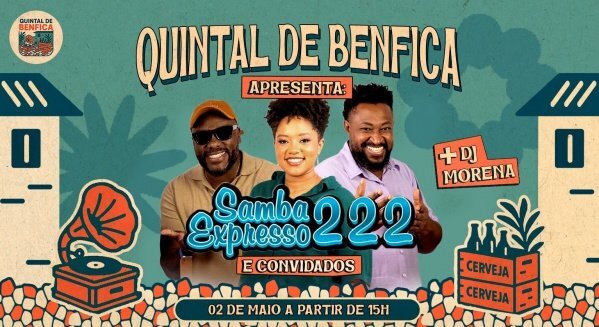 QUINTAL DE BENFICA convida SAMBA EXPRESSO 222 & CONVIDADOS (foto do evento)