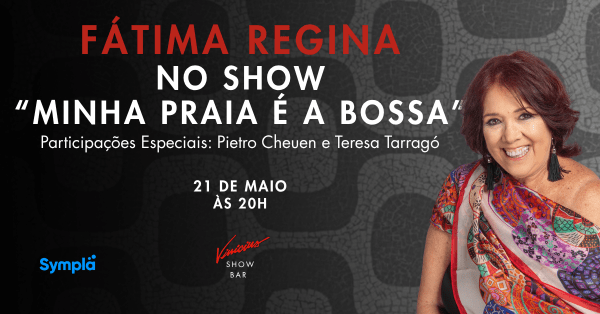 Fátima Regina no show “Minha Praia É A Bossa” (foto do evento)