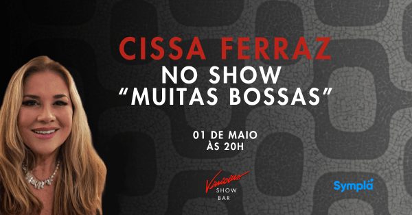 Cissa Ferraz no show “Muitas Bossas” (foto do evento)