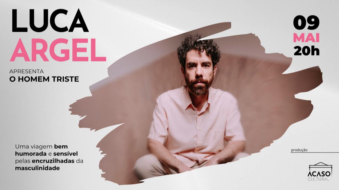 Luca Argel apresenta “O homem triste” (foto do evento)