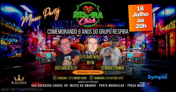 Respira CHICK  Flashback 80,90,2000 (foto do evento)