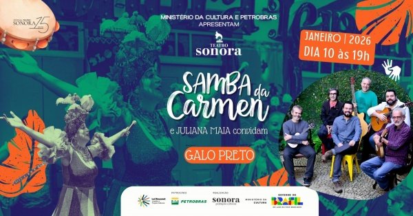 Samba da Carmen e Juliana Maia convidam grupo Galo Preto (foto do evento)