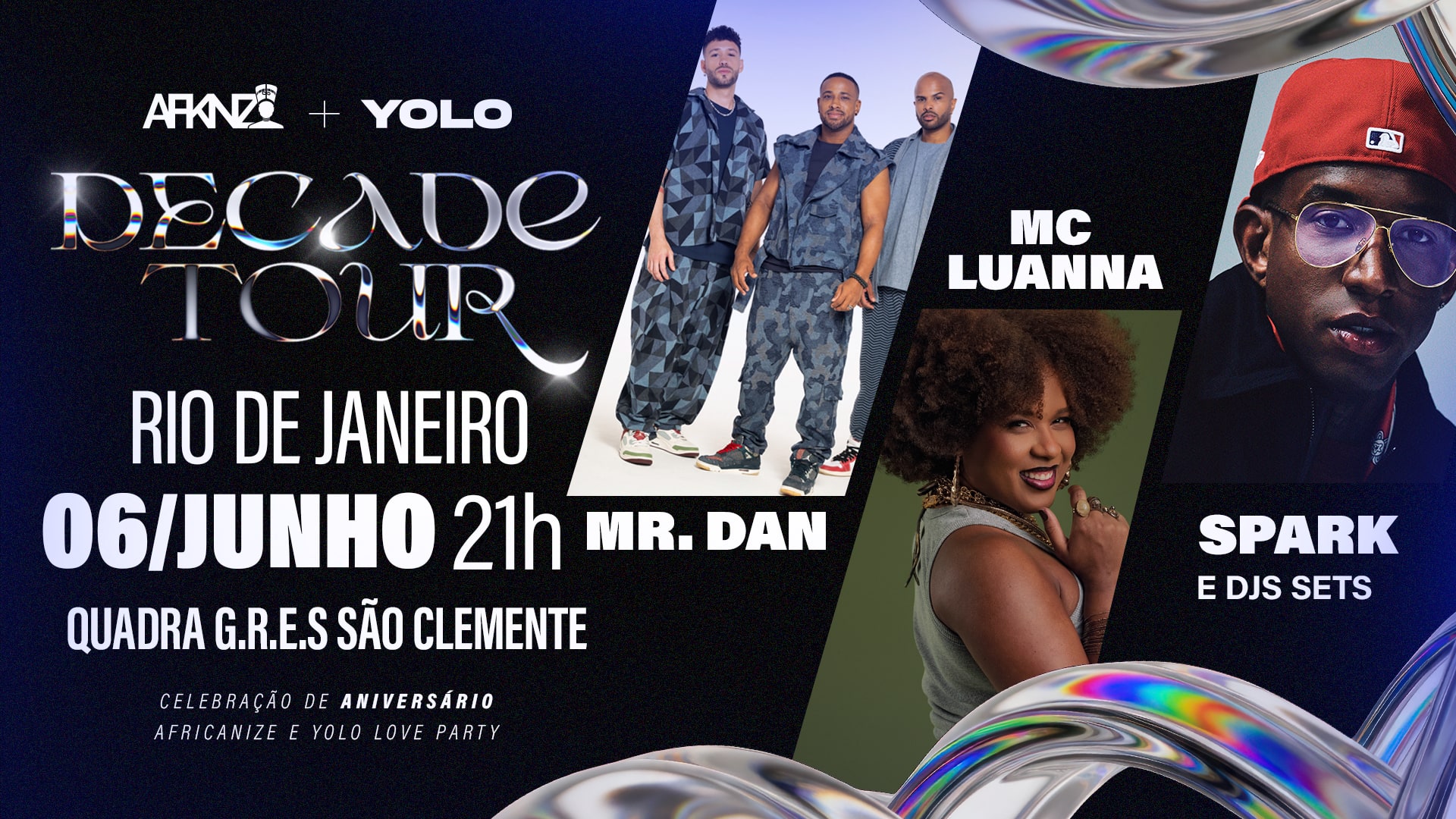 Decade Tour - Yolo Love Party + Africanize (foto do evento)