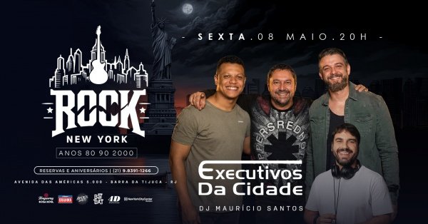 Rock new york barra | banda executivos da cidade | dj maurício santos| boteco colinda (foto do evento)