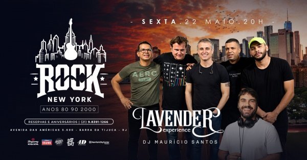 Rock new york | banda lavender pop rock | dj maurício santos | boteco colinda barra da tijuca (foto do evento)