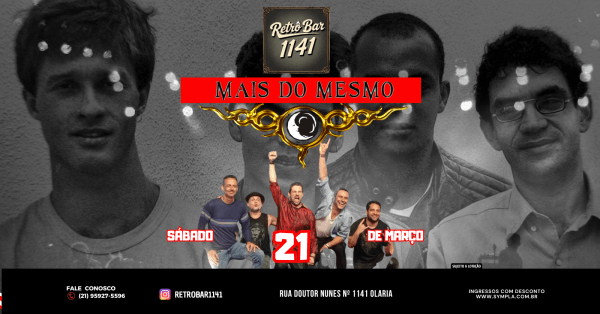 BANDA MAIS DO MESMO (ESPECIAL LEGIÃO URBANA) RETRÔ BAR (foto do evento)