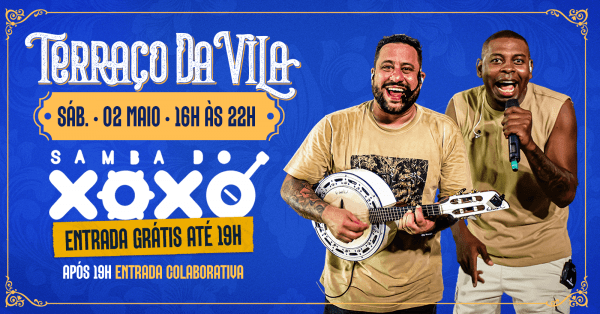 Samba do xoxó no terraço da vila (foto do evento)