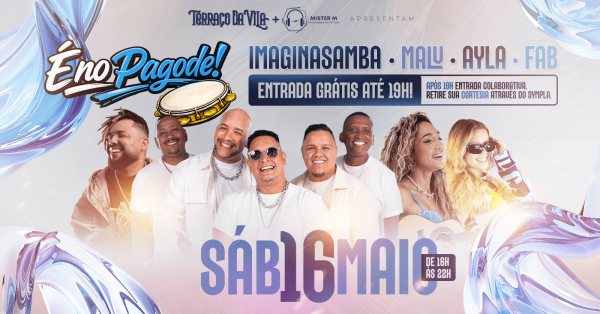 É no pagode no terraço da vila (foto do evento)